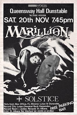 Concert Poster: Dunstable - 20.11.1982